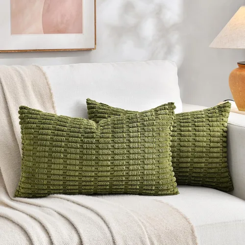 Miniatura 54 de Fancy Homi - Paquete de 2 fundas de almohada decorativas estilo bohemio de 16 x 16 pulgadas para sala de estar, sofá, cama, funda de cojín cuadrada