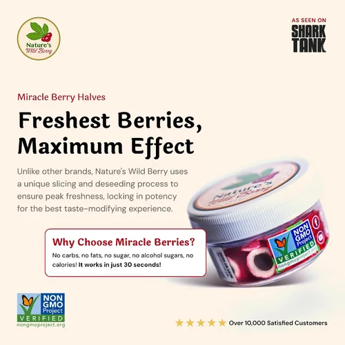 Miniatura 5 de El Tarro de Viaje, Baya Milagrosa Como se Vio En TV y TikTok, Fruta Ledidi Premium de Nature's Wild Berry, Convierte lo Agrio en Dulce con Bayas que