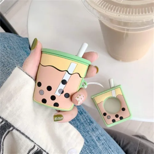 Miniatura 11 de Funda de silicona para Airpods de 1/2 ganchos con anillo de agarre, bonita funda de diseño de dibujos animados 3D, fundas divertidas y elegantes