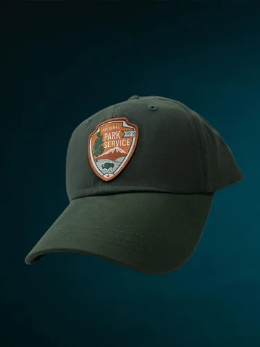 Miniatura 2 de National Park Service Dad Hat para hombre con parche tejido NPS