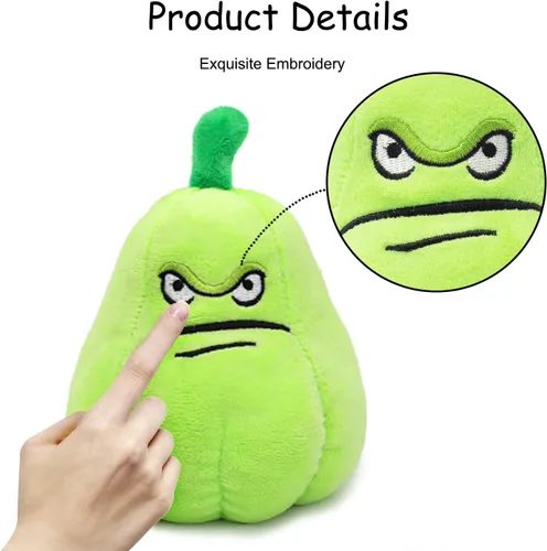 Miniatura 2 de Maikerry 14 piezas de conjuntos de peluches PVZ, juguetes de peluche, figuras suaves, excelentes regalos de cumpleaños para niños y niñas