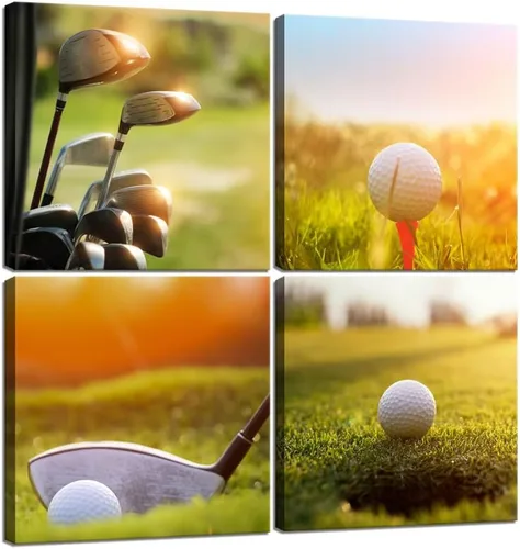 Miniatura 17 de Pankila Imágenes artísticas para pared de campo de golf, póster en lienzo impreso de golf de Estados Unidos, decoración de pared para sala de estar