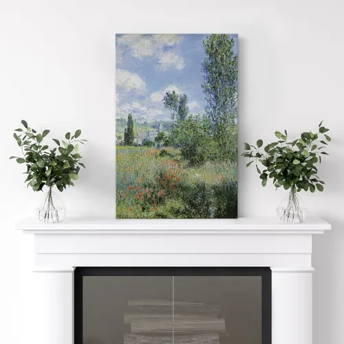 Miniatura 3 de wall26 Vista de Vetheuil por Claude Monet - Arte moderno impresionista - Arte en lienzo para el hogar, 24 x 36 pulgadas 40. Vista de Vetheuil