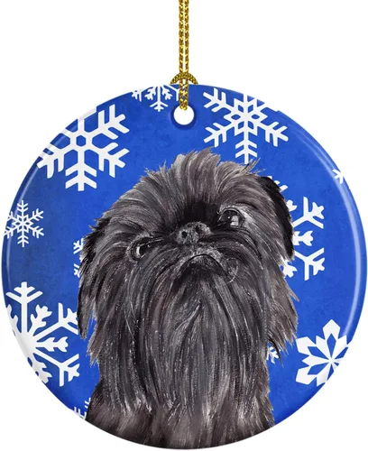 Miniatura 41 de Caroline's Treasures Cavalier Spaniel - Adorno de cerámica para colgar en el árbol de Navidad, para el hogar, Navidad, fiestas, regalo, 3 pulgadas