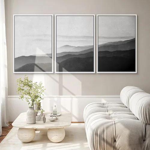 Miniatura 108 de SIGNWIN Lienzo enmarcado para pared, arte con pinceladas de flujo neutro en tonos beige abstractos, ilustraciones, arte moderno, decorativo