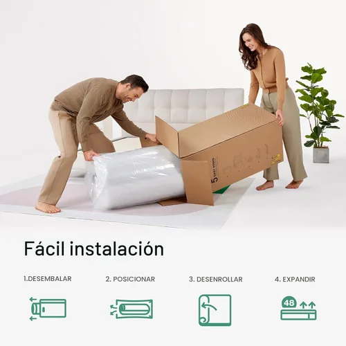 Miniatura 5 de Novilla Colchón individual de 6 pulgadas, colchón híbrido de espuma y resortes para un sueño reparador, colchón individual para niños, firmeza