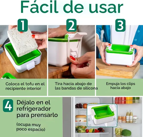 Miniatura 8 de Tofuture Tofu Press La prensa original y mejor para tofu. Elimina fácilmente y rápidamente el agua del tofu para mejorar el sabor y dar una textura