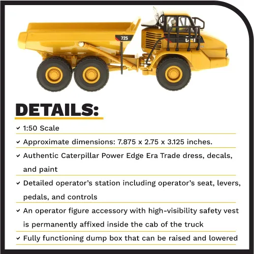 Miniatura 4 de Caterpillar 725 - Vehículo articulado de la serie Classics
