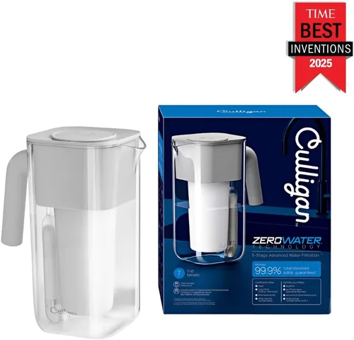 Miniatura 2 de Culligan con tecnología ZeroWater - Jarra con filtro de agua de 8 tazas – Incluye filtro de agua avanzado de 5 etapas, certificado IAPMO