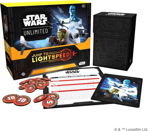 Miniatura 3 de Asmodee Star Wars: Unlimited TCG Jump to Lightspeed PRERELEASE Box - Incluye 6 paquetes de refuerzo, edades 12+, 2+ jugadores, 20 minutos de tiempo
