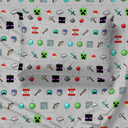 Miniatura 23 de Jay franco Juego de ropa de cama Queen de 5 piezas de Monster Jam Tracks incluye edredón y sábanas con Grave Digger y Megalodon de microfibra suave