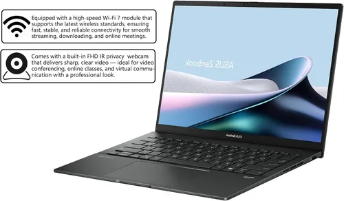 Miniatura 8 de ASUS Zenbook 14 OLED portátil Pantalla táctil OLED Lumina WUXGA de 14" (100% DCI-P3, 500 nits HDR) Intel Ultra 7 255H de 16 núcleos