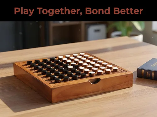 Miniatura 8 de BSIRI Wooden Reversi Othello - Juego de mesa clásico de estrategia para adultos y personas mayores, piezas blancas y negras de madera y gran regalo