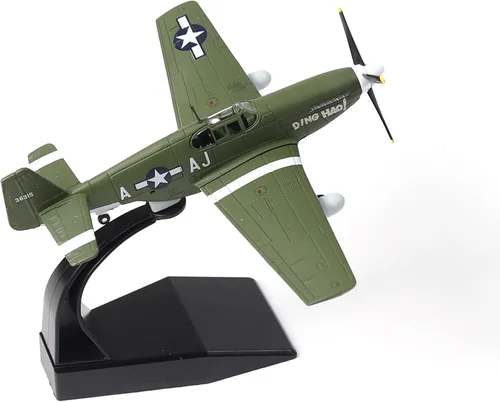 Miniatura 10 de NUOTIE 1/72 P-40C War Hawk Flying Tigers Fighter Modelo Segunda Guerra Mundial Avión de Guerra Vintage Metal Fundido a Presión Avión Militar