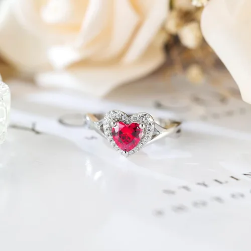 Miniatura 7 de Anillos de plata de ley S925 con piedra natal para mujer, anillo de compromiso ajustable para esposa, mamá, hija, joyería de cumpleaños, boda