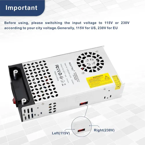 Miniatura 6 de Convertidor de CA a CC, fuente de alimentación de 12 V CC, 600 W máx. 50 A, SMPS, convertidor de 110 V a 12 V, transformador de fuente