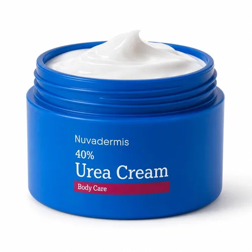 NUVADERMIS Crema de urea 40 por ciento para pies - Loción reparadora de pies de urea 40% - Máxima resistencia para talones secos agrietados - 2%