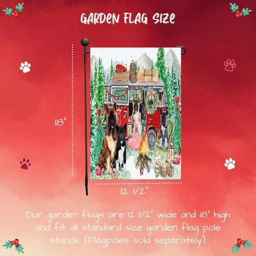 Miniatura 6 de Doggie of the Day American Akita Dogs Garden Flags - Christmas Time Camping - Double Sided - Yard Porch Lawn Spring Decorative Gift - Home Decor 12