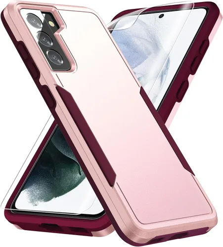 Miniatura 9 de Funda para Samsung Galaxy S21, con protector de pantalla HD [prueba de caídas de grado militar] Funda protectora resistente a prueba de golpes