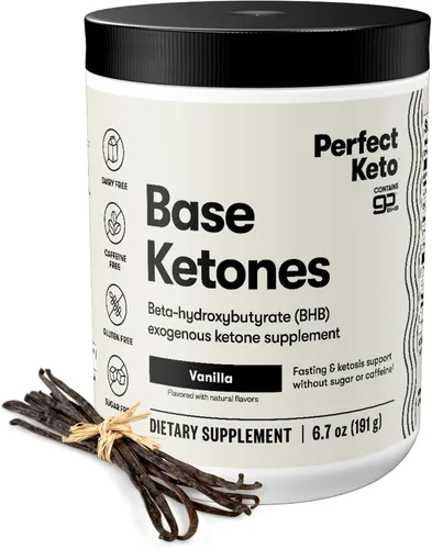 Miniatura 5 de Perfect Keto Cetonas exógenas en polvo, sales BHB para cetosis y apoyo en ayuno, electrolitos para hidratación, energía sin cafeína, chocolate, 8.57
