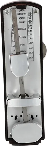 MILISTEN Metrónomo mecánico universal mini metrónomo para guitarra de piano (caoba)