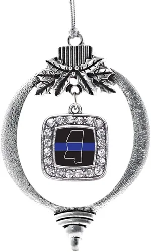 Miniatura 26 de Inspired Silver - Nana púrpura - Adorno de Navidad plateado - Adorno cuadrado para árbol de Navidad con circonita cúbica - Decoración colgante