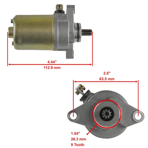 Miniatura 2 de Caltric Arrancador compatible con Polaris Scrambler 90 89Cc 2001-2003