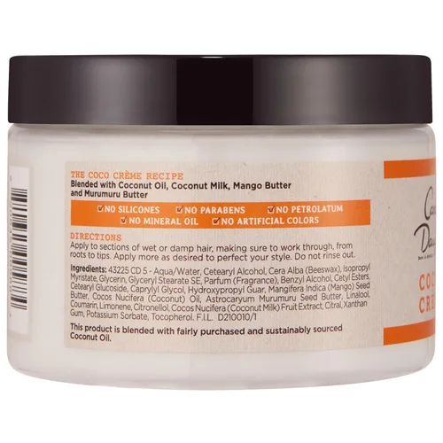 Miniatura 10 de Mantequilla humectante para cabello rizado muy seco Carol's Daughter Coco Creme, con aceite de coco y mantequilla de mango, sin parabenos y sin