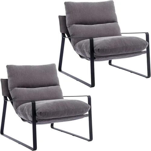 Miniatura 21 de Ya-Home Silla de Acento Mid-Century, Silla Lateral Cómoda con Reposabrazos de Tela Chenille, Silla de Ocio Tapizada con Marco de Metal Negro