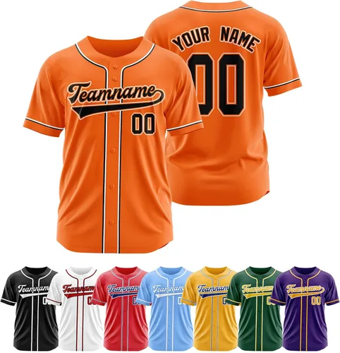 Miniatura 19 de Camiseta de béisbol personalizada, camisetas de béisbol con número de nombre personalizado, camisas de béisbol uniformes personalizadas