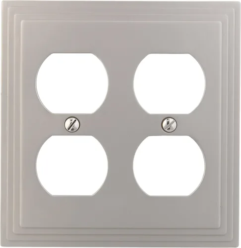 Miniatura 13 de Amerelle Steps - Placa de pared de metal fundido dúplex individual en níquel satinado