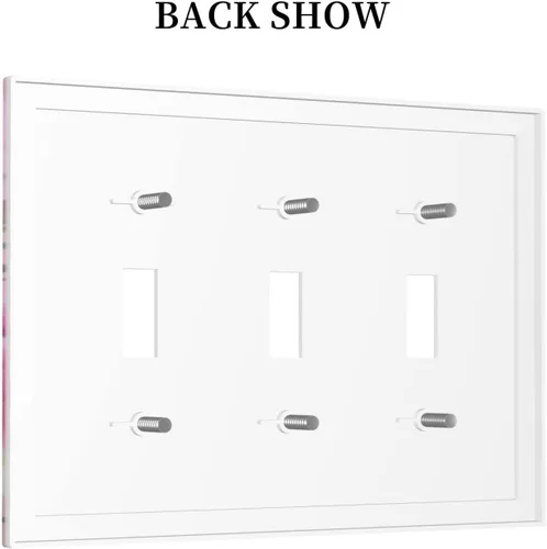 Miniatura 419 de Placa de Interruptor de Luz Azul de 1 Gang, Placa de Pared Decorativa de Palanca Individual, Cubierta de Placa de Pared de Palanca, Placa Frontal