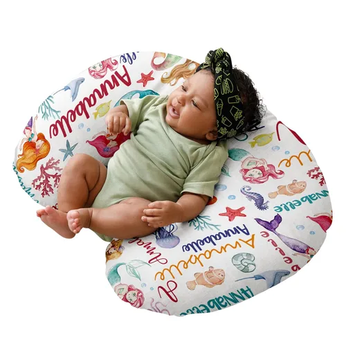 Miniatura 9 de Dyoart Funda de almohada de lactancia para bebé, regalos con nombre personalizado, ultra suave y cómoda para niños y niñas, lactancia materna