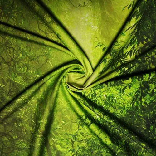 Miniatura 7 de Leofanger Tapiz de bosque brumoso, tapiz de pared de árbol verde natural, paisaje de selva tropical, para colgar en la pared para dormitorio, sala