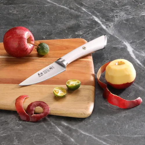 Miniatura 5 de Cangshan ELBERT Serie Alemán Acero Forjado 3.5" Cuchillo de Pelar (Blanco)