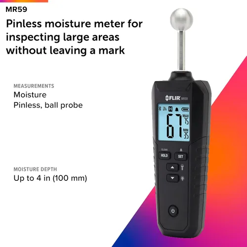 Miniatura 2 de FLIR Medidor de Humedad con Sonda Esférica MR59 y Bluetooth