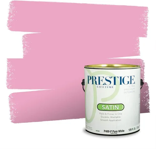 Miniatura 76 de Prestige Paints Pintura exterior e imprimación en uno, 1 galón, plano, coincidencia comparable de Valspar* Amber Rose*