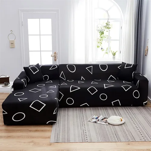 Miniatura 15 de MIPOPS Fundas de sofá 100% impermeables para sofás modulares en forma de L de 1, 2, 3, 4 plazas, funda elástica para sala de estar, protector de H