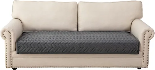 Miniatura 8 de Eismodra Fundas para reposabrazos para sofá, respaldo, fundas antideslizantes para sillón para perros, gatos y mascotas, sofá biplaza reclinable