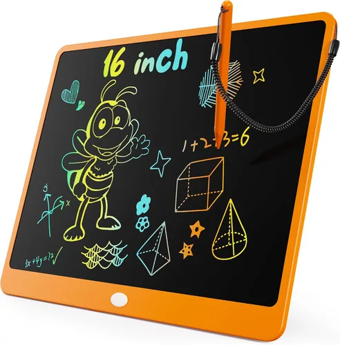 Miniatura 16 de KOKODI Tableta de escritura LCD, regalos para niños y niñas de 3 años, tablero de dibujo de 10 pulgadas, tablero de garabato colorido, tableta