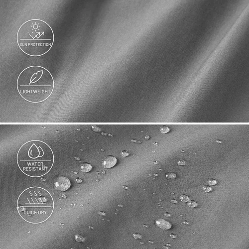 Miniatura 3 de Haimont Pantalones cortos de nailon de secado rápido para hombre con bolsillos con cremallera, ligeros, resistentes al agua, para exteriores