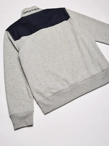 Miniatura 5 de Nautica - Sudadera de forro polar con cremallera de 14 para hombre