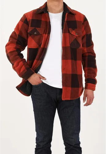 Miniatura 5 de ZENTHACE - Chaqueta de franela a cuadros con forro de vellón polar Sherpa para hombre (forro completo de vellón polar Sherpa)