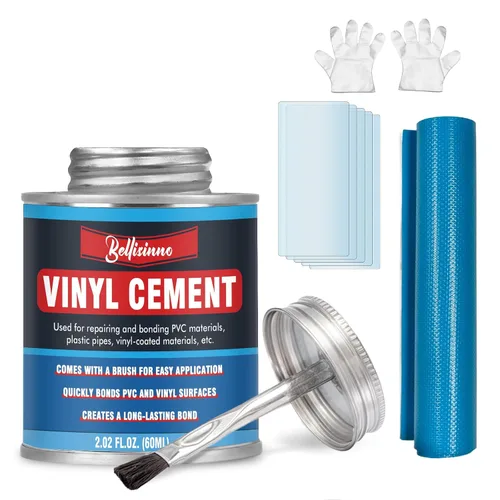 Cemento de vinilo con cepillo, pegamento de vinilo para inflables, cemento de PVC de alta resistencia para revestimientos de piscinas, lonas,