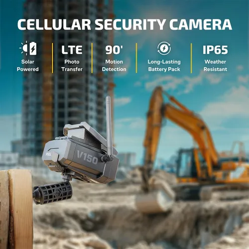 Miniatura 2 de Vosker V150 Paquete Doble Cámara de Seguridad para Exteriores a Energía Solar LTE Celular Cámara Inalámbrica de Captura de Fotos Activada por