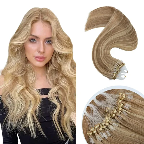 Miniatura 9 de Extensiones de cabello humano con punta en U, con queratina de fusión caliente, extensiones de cabello humano real, extensiones de cabello Remy