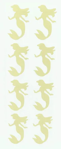 Miniatura 9 de Royal Green Calcomanías de decoración de sirena para niños, artes y manualidades en morado pastel, paquete de 40 Púrpura pastel