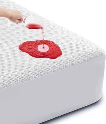 Miniatura 9 de Cozymaker Protector de colchón 100% impermeable, tamaño individual, funda de colchón refrescante ajustable de 8 a 21 pulgadas, bolsillo profundo