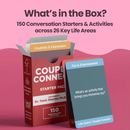 Miniatura 5 de Life Sutra Couple Connect Paquete de Inicio, 150 tarjetas de conversación y actividades para adultos, divertido juego de relaciones para parejas