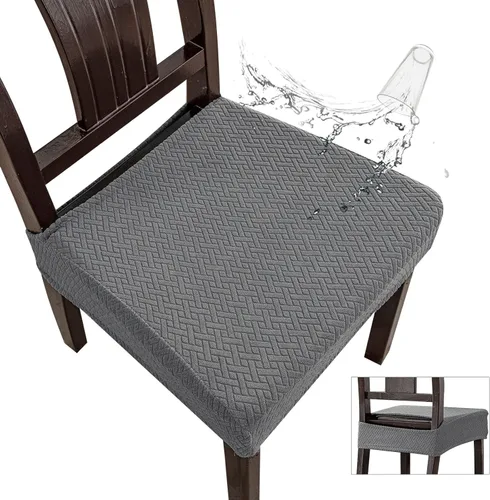 Miniatura 27 de Genina Fundas de asiento impermeables para sillas de comedor, fundas impermeables para sillas de comedor
